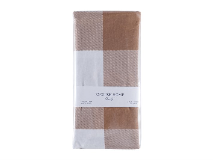 Combină de viață de iarnă Cu Bumbac Cu 2 Piese Față De Pernă 50x70 cm Bej