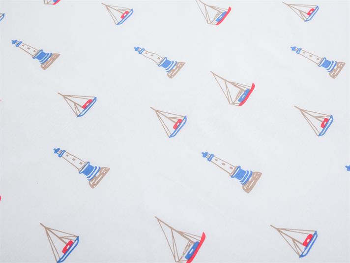 Combinați navigabil Cu Bumbac Single Cearșaf 160x240 cm Albastru