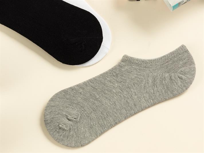 Șosete tălpici, pentru bărbați, 3 perechi, Comfy, bumbac-poliamidă-elastan, mărimea, Standart, negru-alb-gri