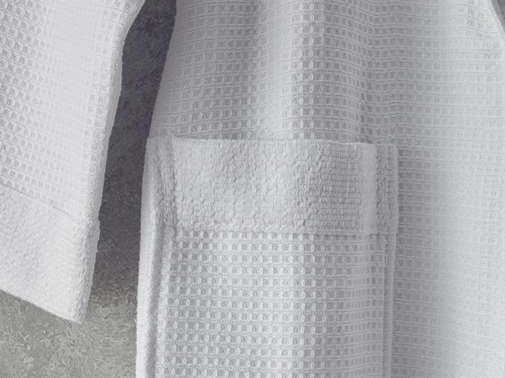 Set Halat De Baie Cu Prosop, Como, Microbumbac, L-XL/50x90 Cm, Alb