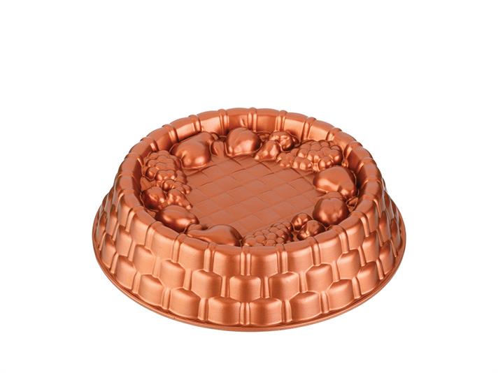Confetti Cast Granite Meyveli Tart Mould 25x6 cm Bronze