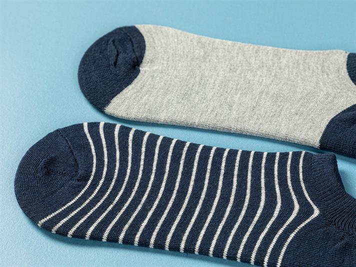 Șosete scurte, pentru bărbați, 2 perechi, Cool Line, bumbac-poliamidă-poliester-elastan, mărimea, 40-44, gri