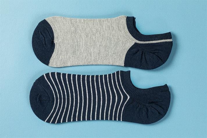 Șosete scurte, pentru bărbați, 2 perechi, Cool Line, bumbac-poliamidă-poliester-elastan, mărimea, 40-44, gri