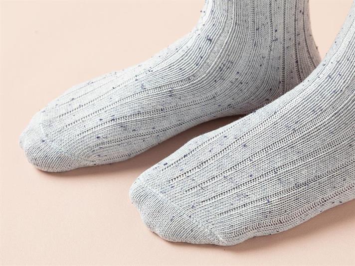 Cool Cotton Women Long Length Sock 36-40 Blue