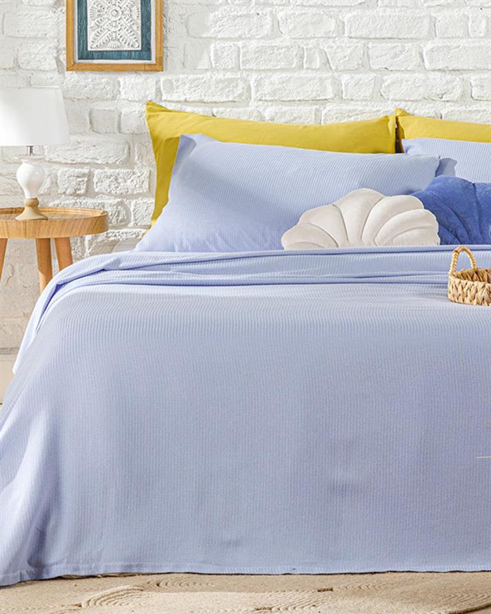 Cool Stripe Soft Touch Single Set Pătură De Vară 150x220 cm Hortensie