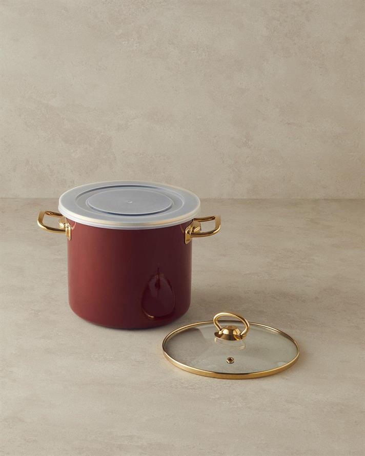 Copenhagen Email Fermentare iaurt Cratiță 4 Lt Bordo