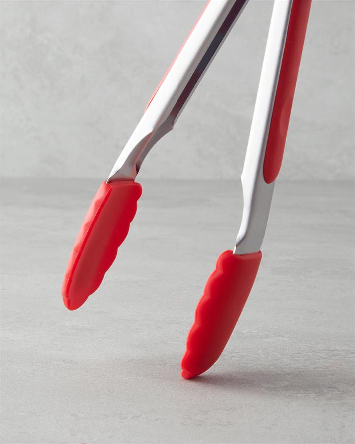 Cordelia Silicon Clește Servire 26 cm Roșu