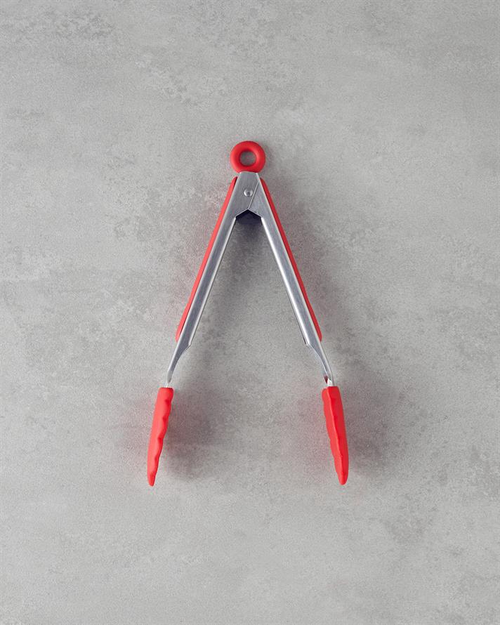 Cordelia Silicon Clește Servire 26 cm Roșu