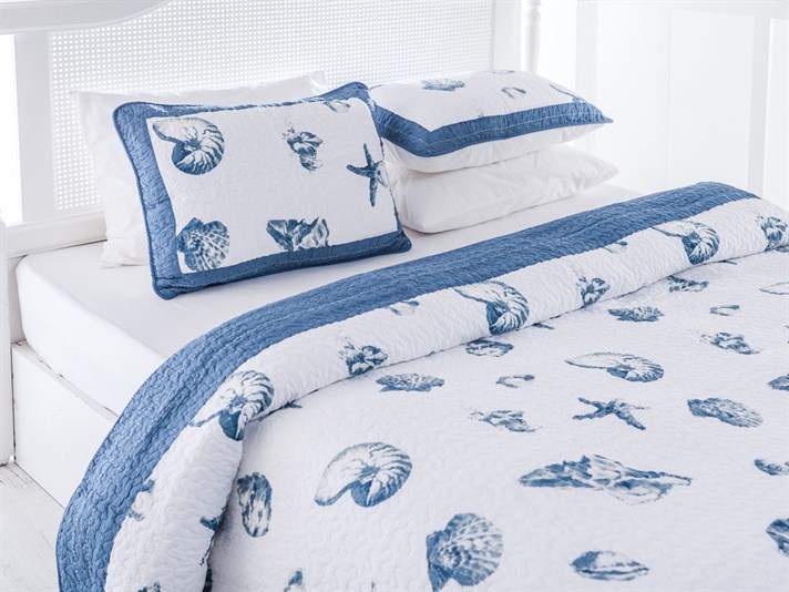 Cordula  Patchwork Double Person  SET CUVERTURĂ DE PA 240x260 cm Dark Blue
