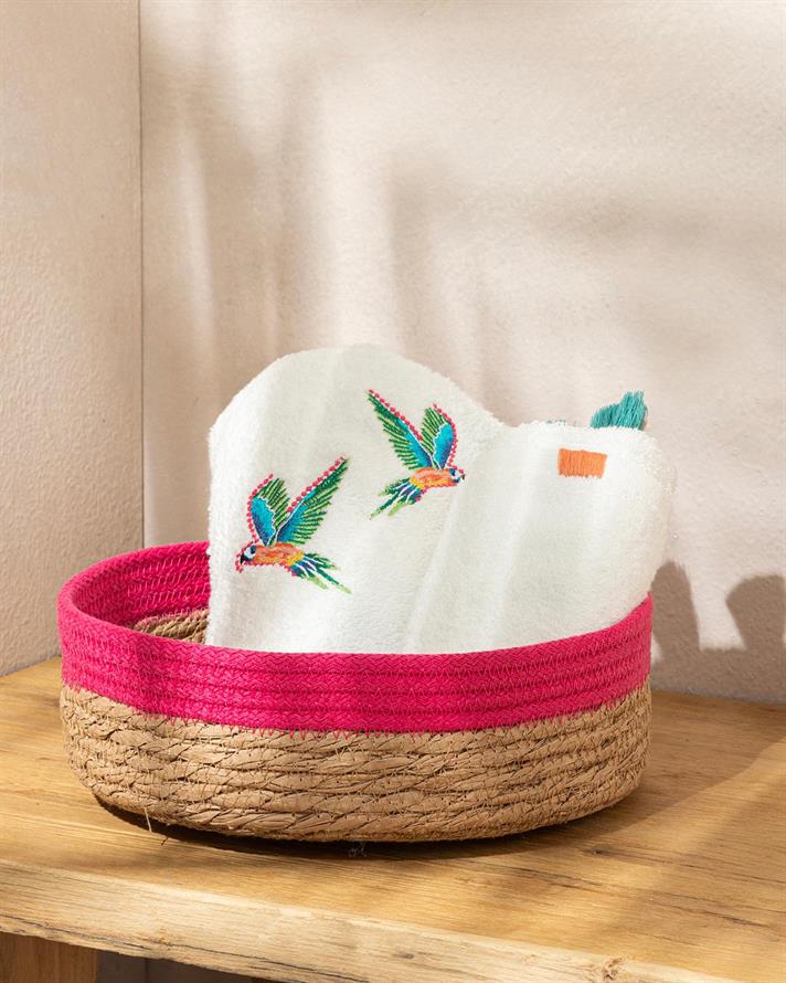 Wicker Basket Pink