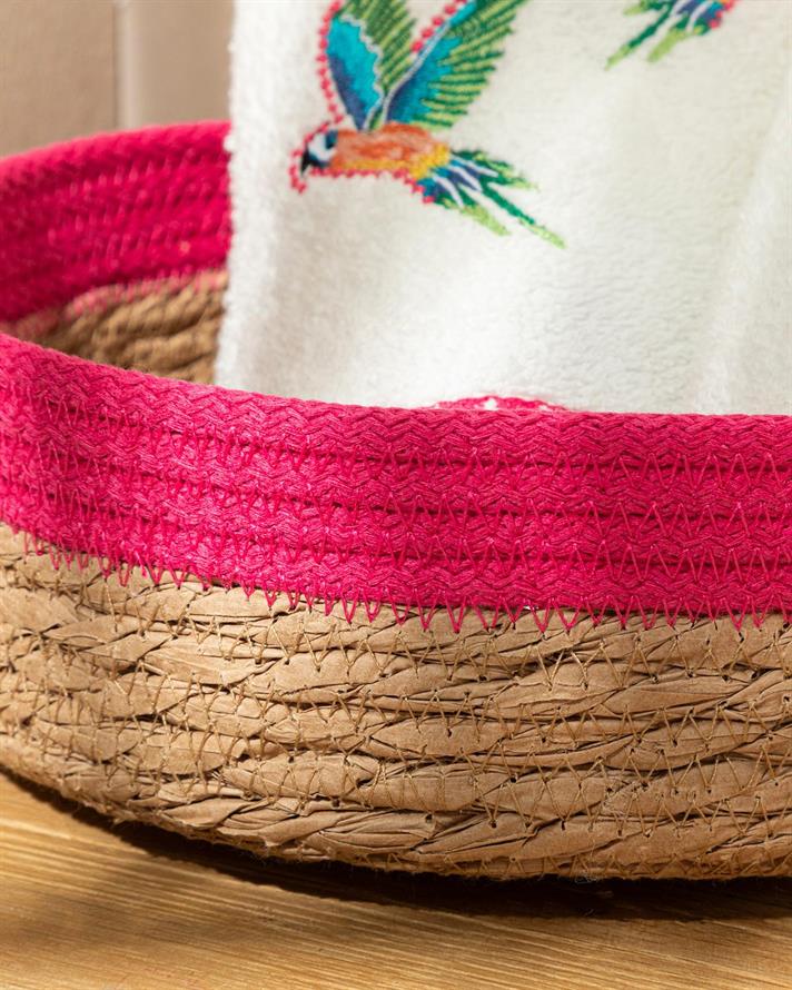 Wicker Basket Pink