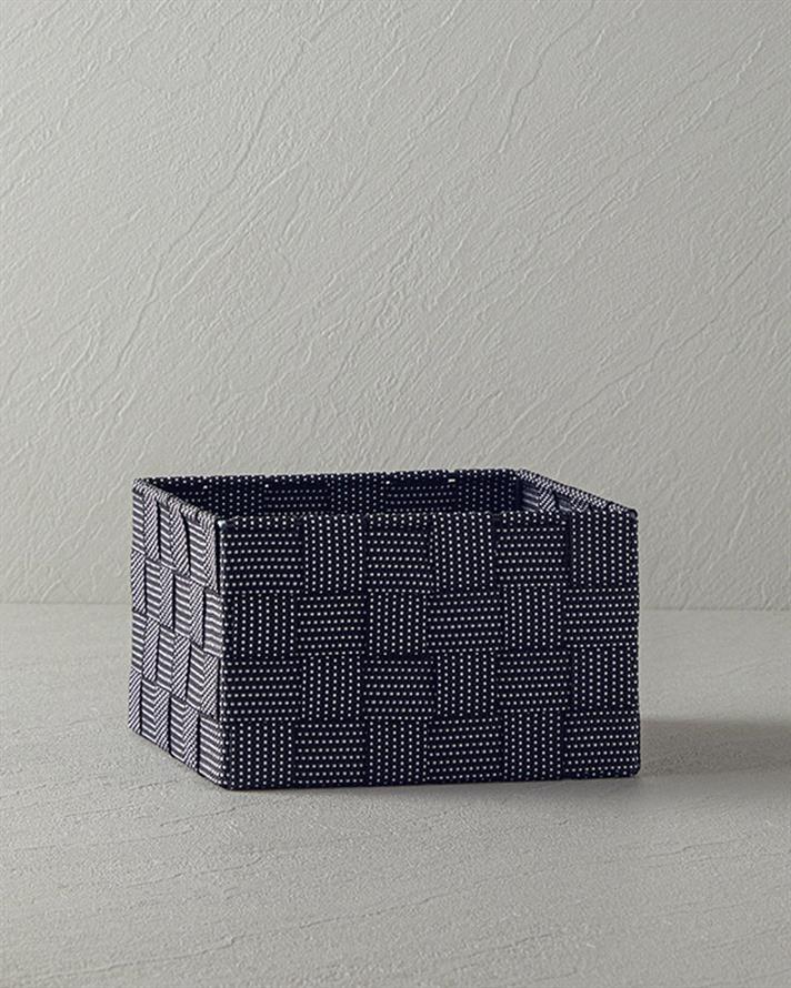 Cos depozitare, Shine, polipropilena, 14x14x7,5 cm, negru