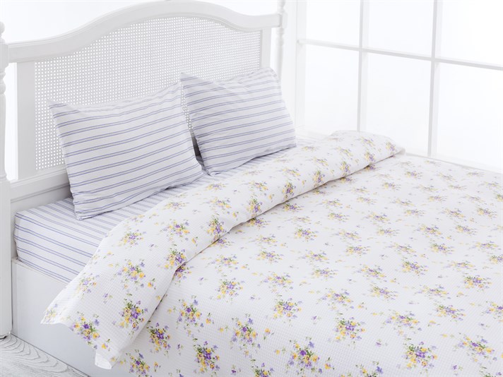 Cosmos Persoană dublă  SET CUVERTURĂ 200x220 cm Liliac.