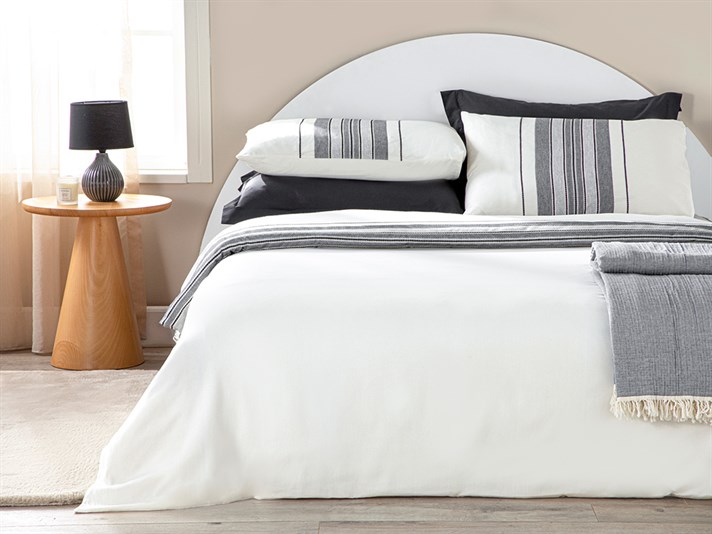 COSY LINES ŞÖNIL İPLIKLI İPLIĞI BOYALI MENIU MARE  SET LENJERIE DE PAT 240X220 CM GRI-ANTRACIT