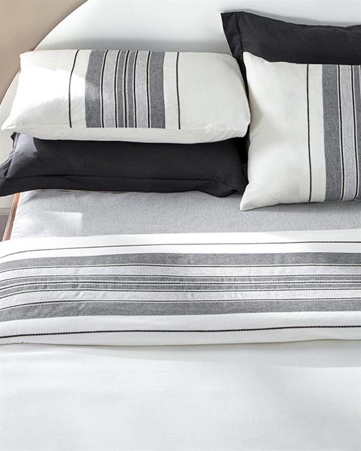 Cosy Lines Cu Fire De Chenille Vopsite Single Set Lenjerie De Pat 160x220 cm Gri-Antracit