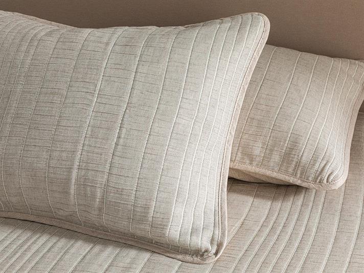 Cosy Rectangles Cu Umplutură Jacquard Double Set Cuverturi Pat 240x260 cm Cafeniu