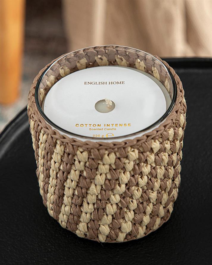 Cotton İntense Lumânare Parfumată 220 gr Crem - Bej