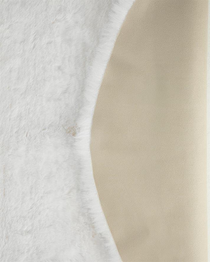 Covor blană artificială, Nebula, 90x60 cm, acril, alb