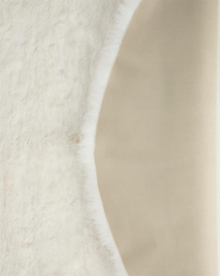 Covor blană artificială, Nebula, 90x60 cm, acril, crem