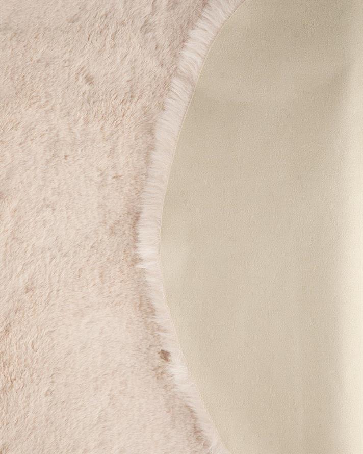 Covor blană artificială, Nebula, 90x60 cm, acril, bej