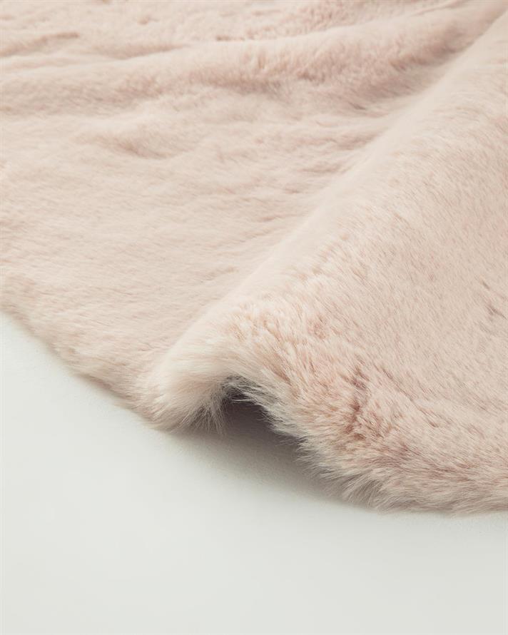 Covor blană artificială, Nebula, 90x60 cm, acril, bej