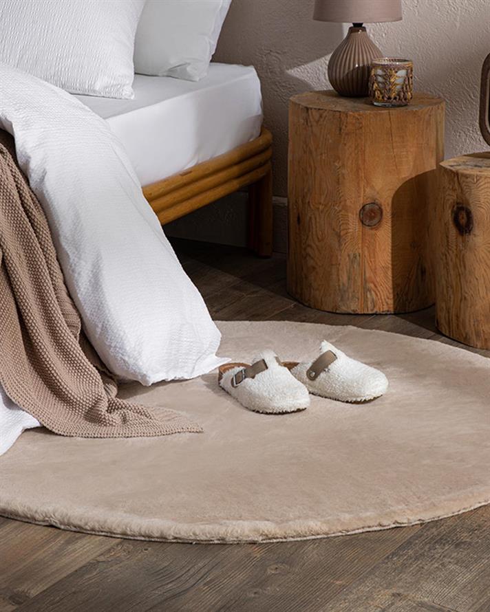 Covor blană artificială, Soft Touch, 120x180cm, acril, bej