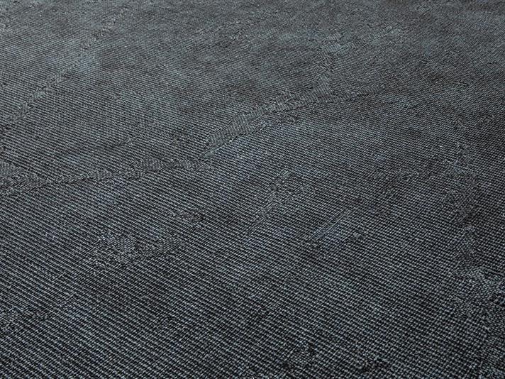 Covor țesut, Fringe, 120x180 cm, bumbac, bleumarin