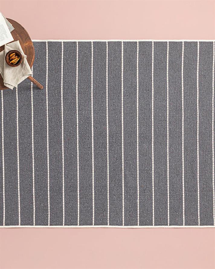 Covor țesut, Royal Stripes, 120x180 cm, bumbac, crem - bej