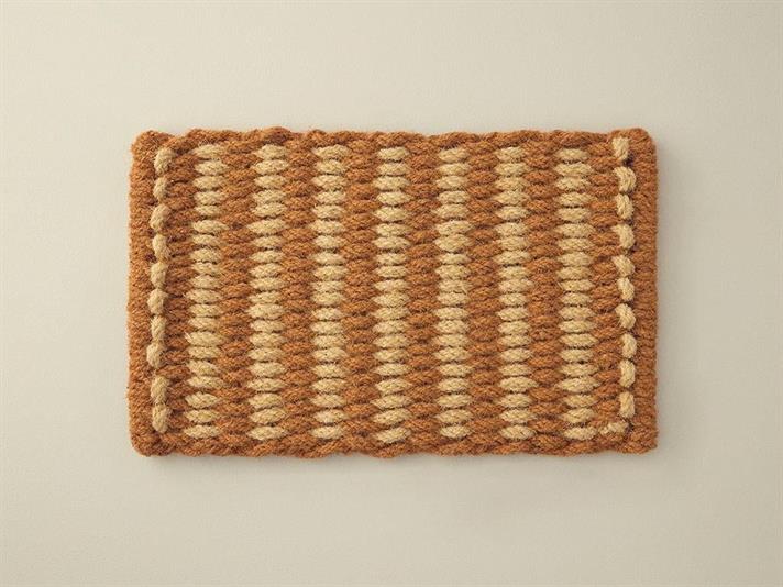 Covoraș pentru intrare, Lena, 45x75 cm, fibră de cocos, natural-galben