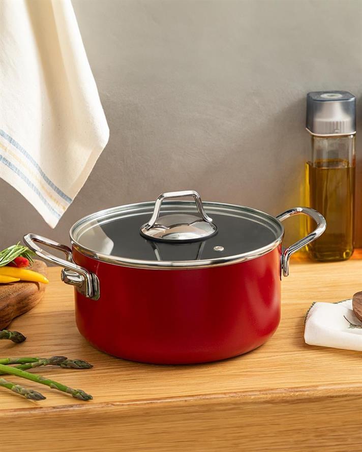 Excellence Aluminum Non-stick Pan 20 cm Red