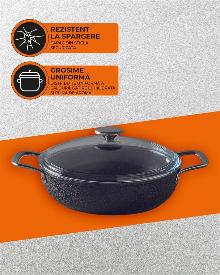 Charm Granite Pan 26 cm Black