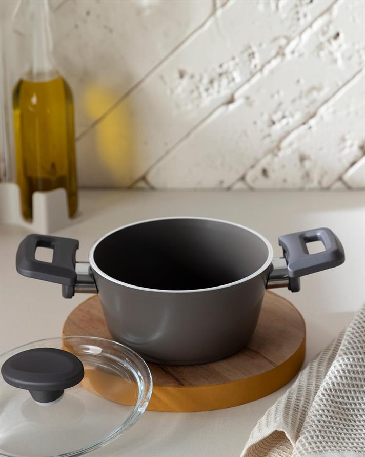 Pretty Aluminum Mini Cookware 14 cm Gray