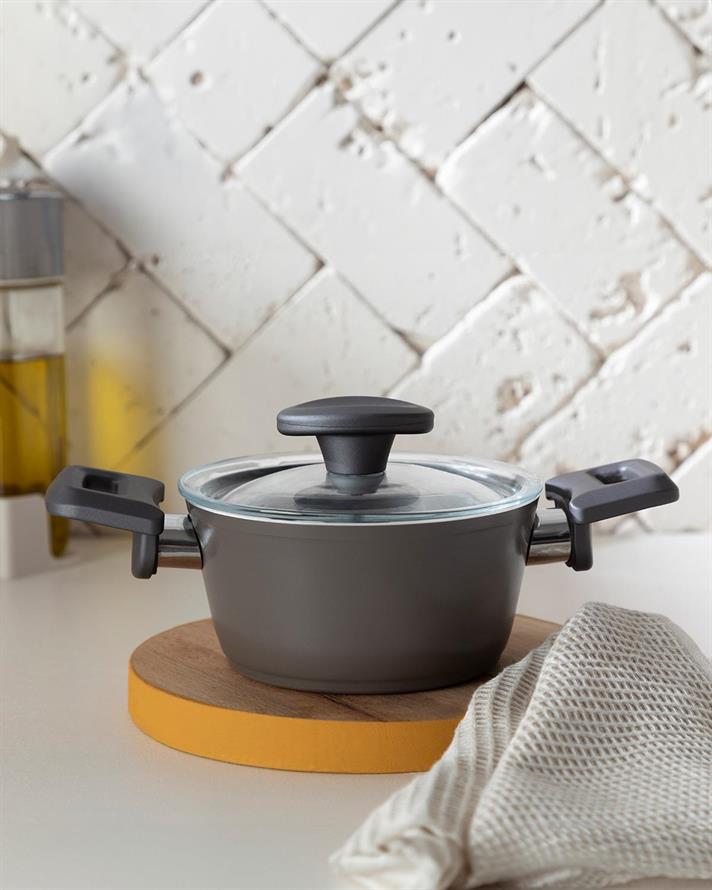 Pretty Aluminum Mini Cookware 14 cm Gray