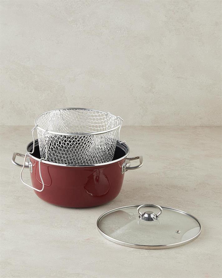 Email  CRATIȚĂ DE PRĂJIT 22 cm Roșu Claret