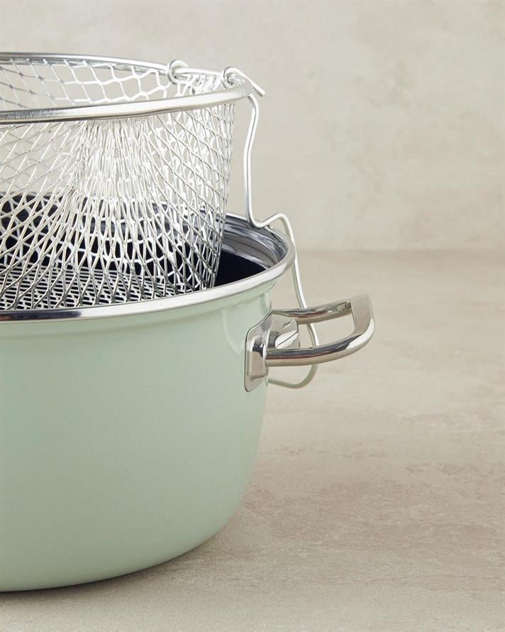 Email  CRATIȚĂ DE PRĂJIT 22 cm Verde Mentă deschis