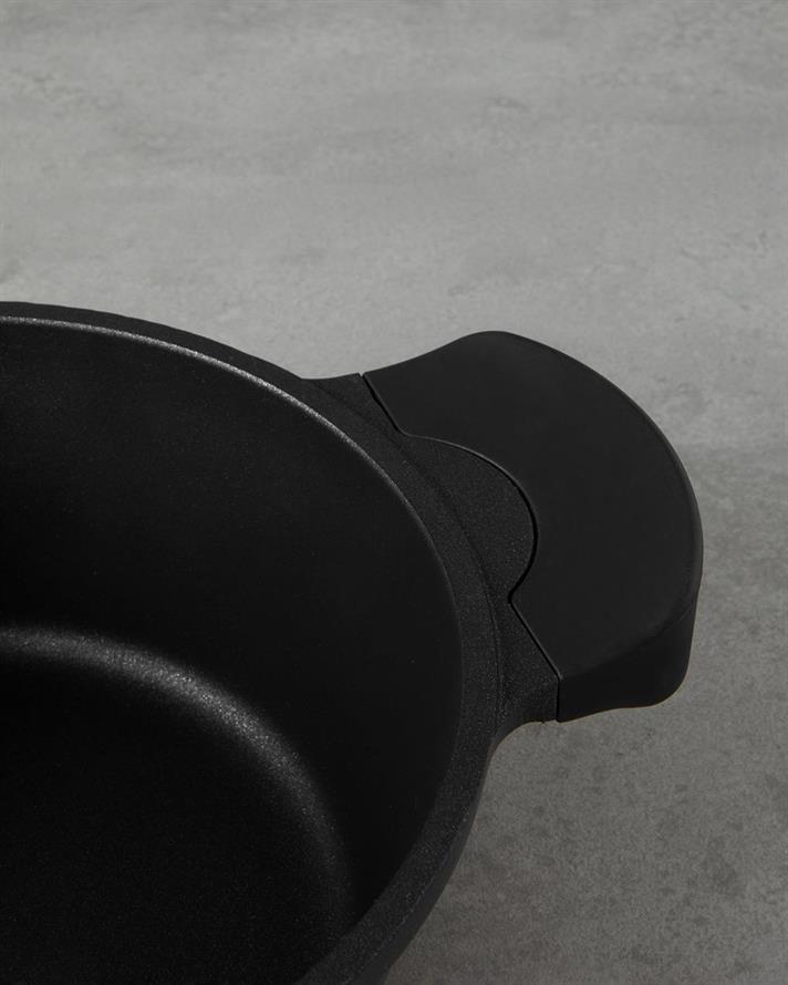 Aluminiu Adânc Tigaie 20 cm Negru