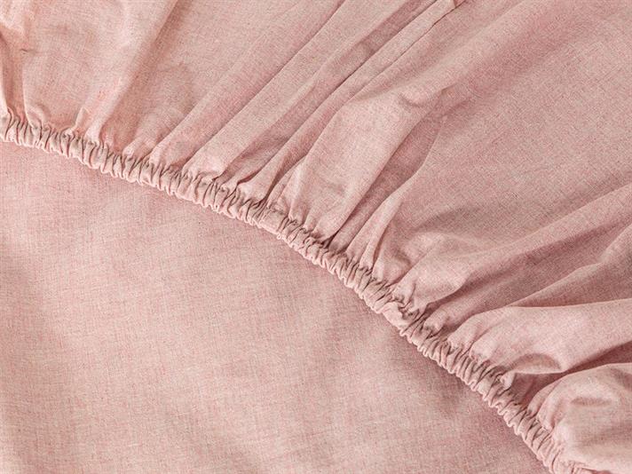 creț Gofrat Super King Set Lenjerie De Pat 260x220 cm Roz
