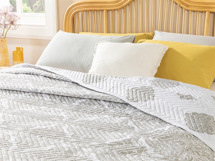 Creative Damask Pentru o persoana  CUVERTURĂ MULTIFUNCTIONALA 160x220 cm Burgundia-gri