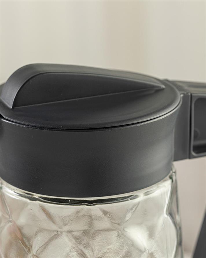 Creative Glass Water Bottle 1600 ml Anthracite