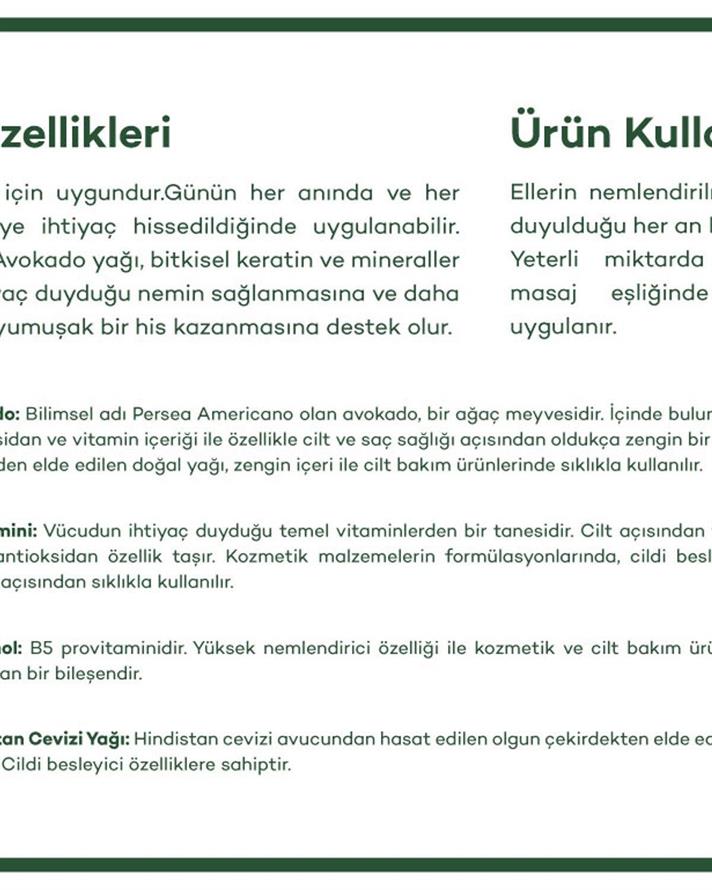 Crema de maini cu ulei de avocado, Avocado Oil, 75 ml, verde