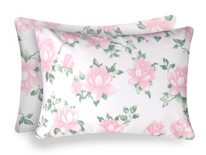Crin de apă Cu Bumbac Cu 2 Piese Față De Pernă 50x70 cm Roz