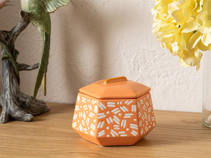 Lumânare parfumată, Crispy, 270 g, portocaliu