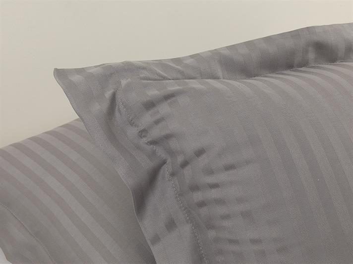 cristal Twill Mătăsos Cu Căști Cu 2 Piese Față De Pernă 50x70 cm Gri