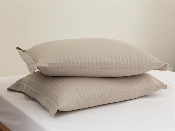 cristal  Twill mătăsos 2 set cu urechi  FAȚĂ DE PERNĂ 50x70 cm Culoare de piatră