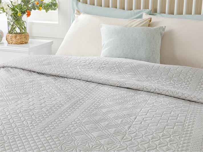 Crystal Pacth King Size Cuvertură Multifuncțională 240*220 Cm Gri
