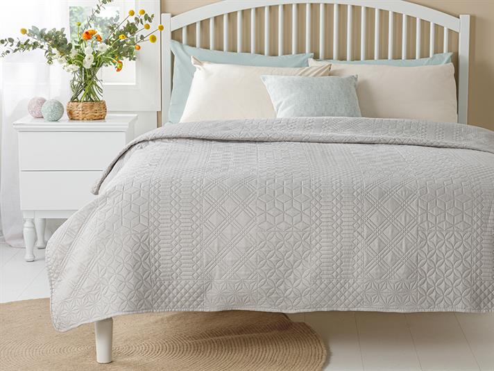 Crystal Pacth King Size Cuvertură Multifuncțională 240*220 Cm Gri