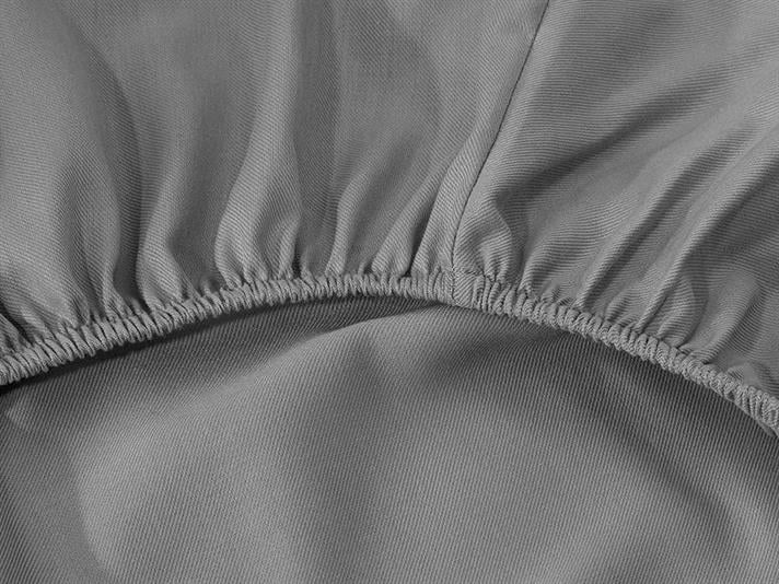  Lenjerie de pat completă pentru o persoană, Crystal, bumbac-viscoză, 160x220 cm/ 100X200 cm/ 50x70 cm, Gri