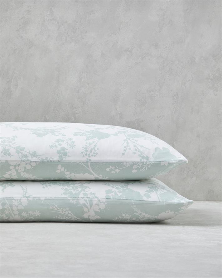 Petit Check Cu Bumbac Cu 2 Piese Față De Pernă 50x70 cm Verde - Albastru