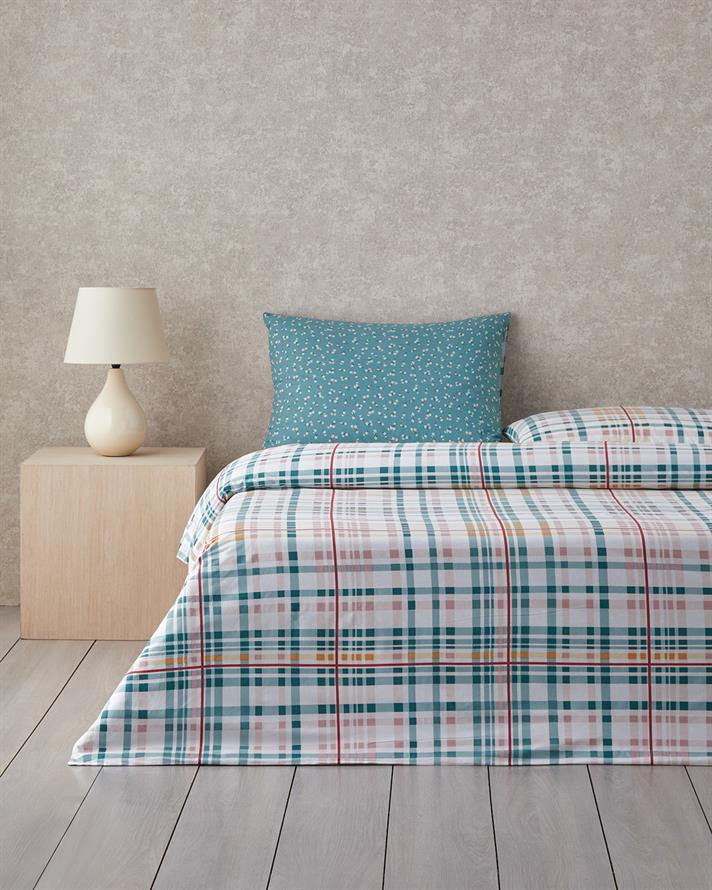 Wildflower Dream Cu Bumbac Double Set Lenjerie De Pat 200x220 cm Verde