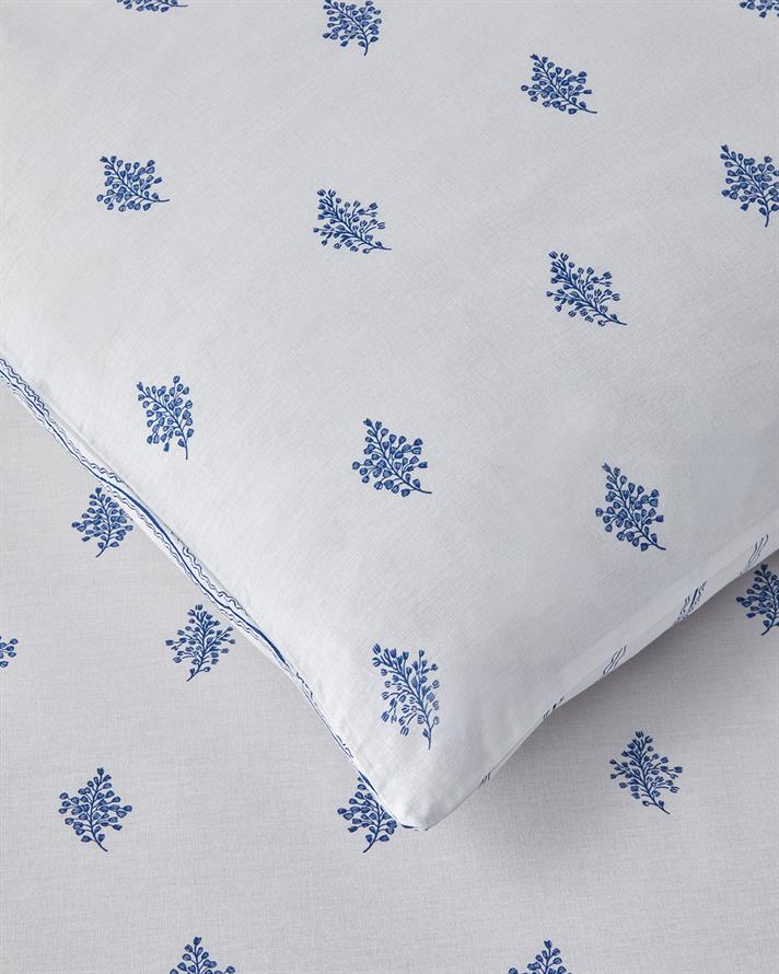 Floral Tides Cu Bumbac Double Set Lenjerie De Pat 200x220 cm Albastru